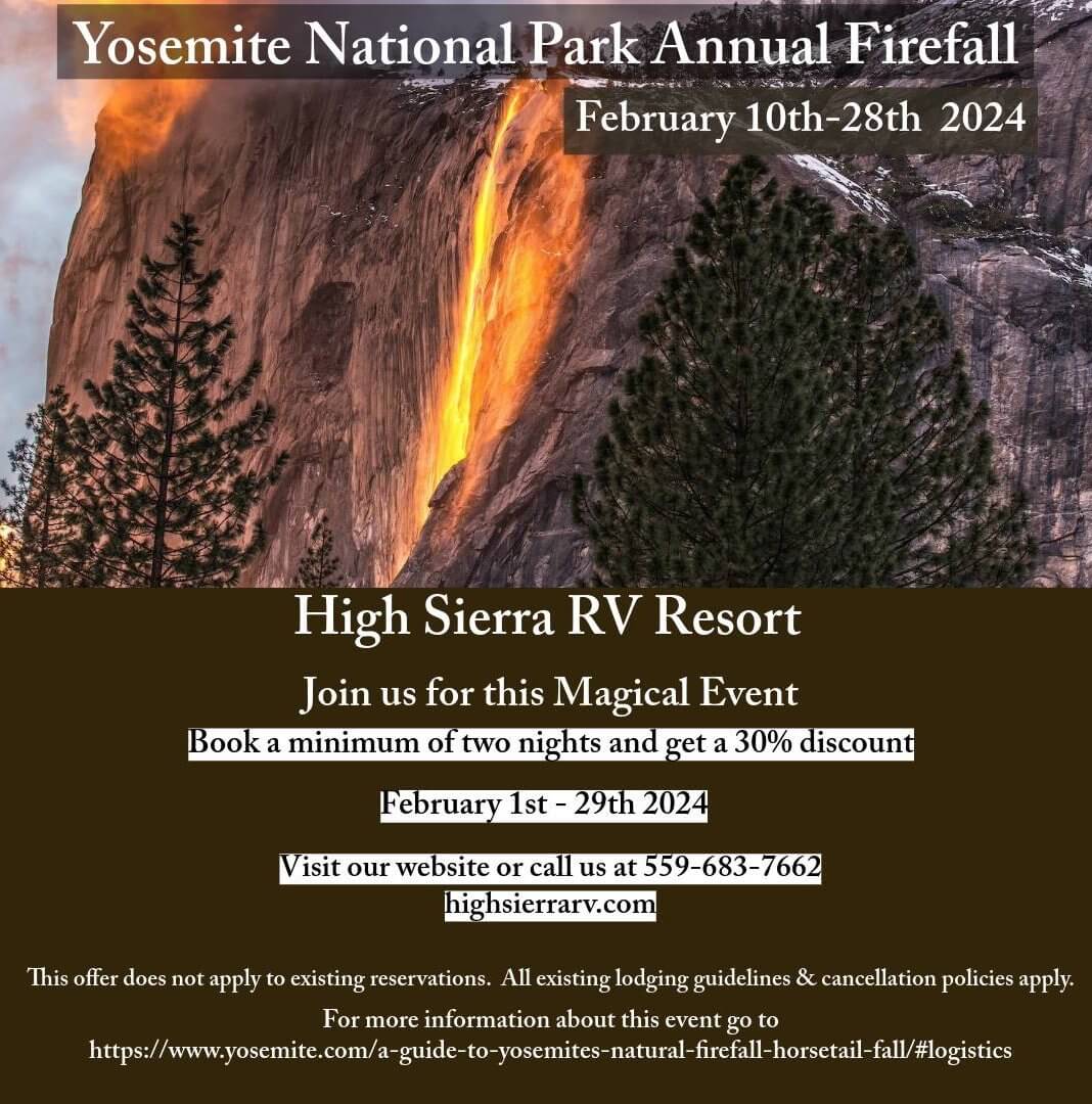 Yosemite Park Annual Firefall Event